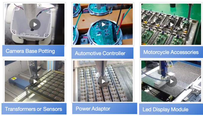 Máquina automática de colocação de resina epoxi adesiva de PU Dispensador de cola de dois componentes Dispensador de enchimento Dispensador Dispensador de cola 2