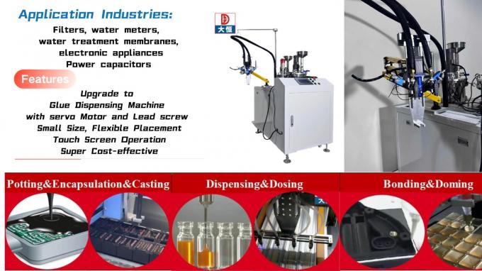 Robô automático de colocação de cola de silicone epoxi PU com alto grau de vácuo 0